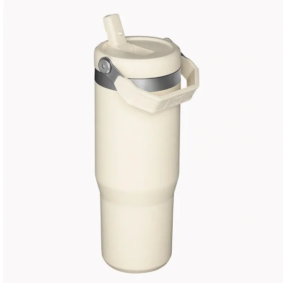 NEW Stanley The IceFlow™ Flip Straw Tumbler | 30 OZ CREAM - Picture 2 of 11